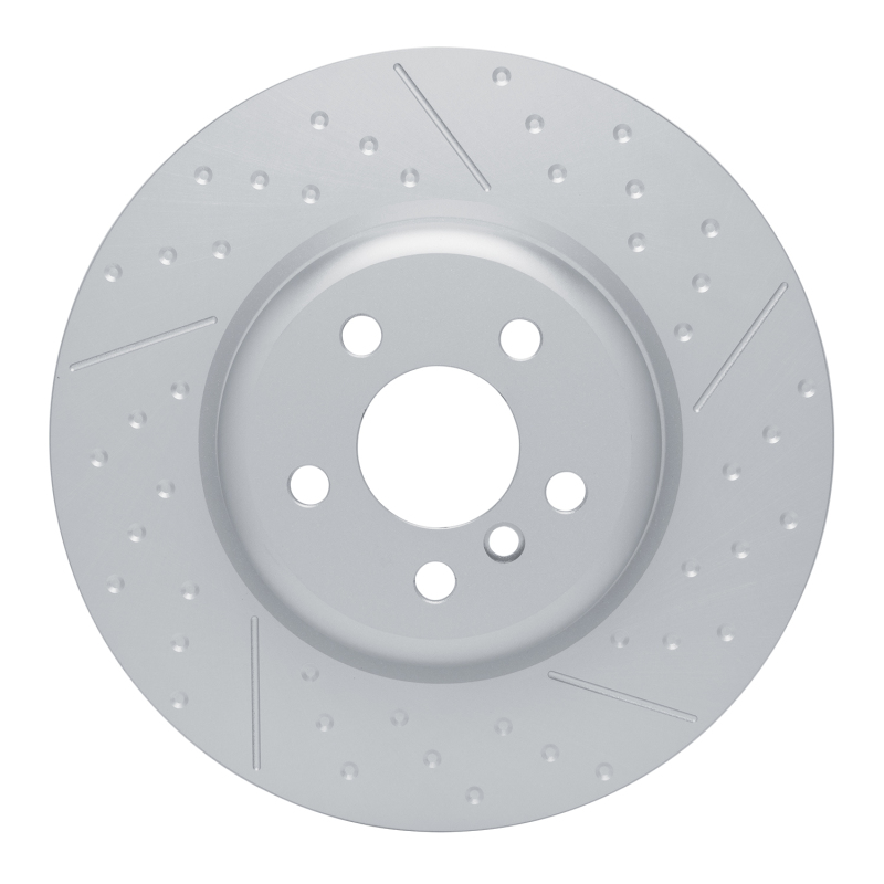 BMW 430I Brake Rotor (1) - Rear Right - R1 Concepts - GeoSPEC Coated Dimpled & Slotted - `20-`25